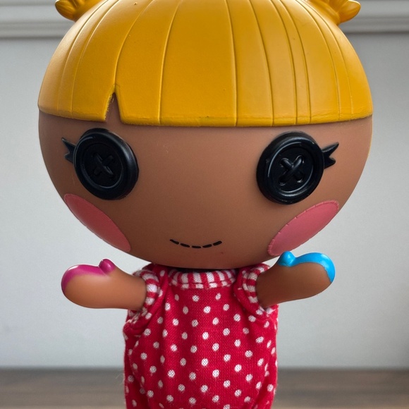 LALALOOPSY 7" Toy Doll Littles SCRIBBLES SPLASH Yellow Hair Finger Painter 2011 - Picture 3 of 10